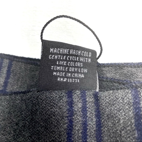 Geoffrey Beene Men’s Winter Scarf Plaid Lightweight Reversible New - Picture 11 of 12